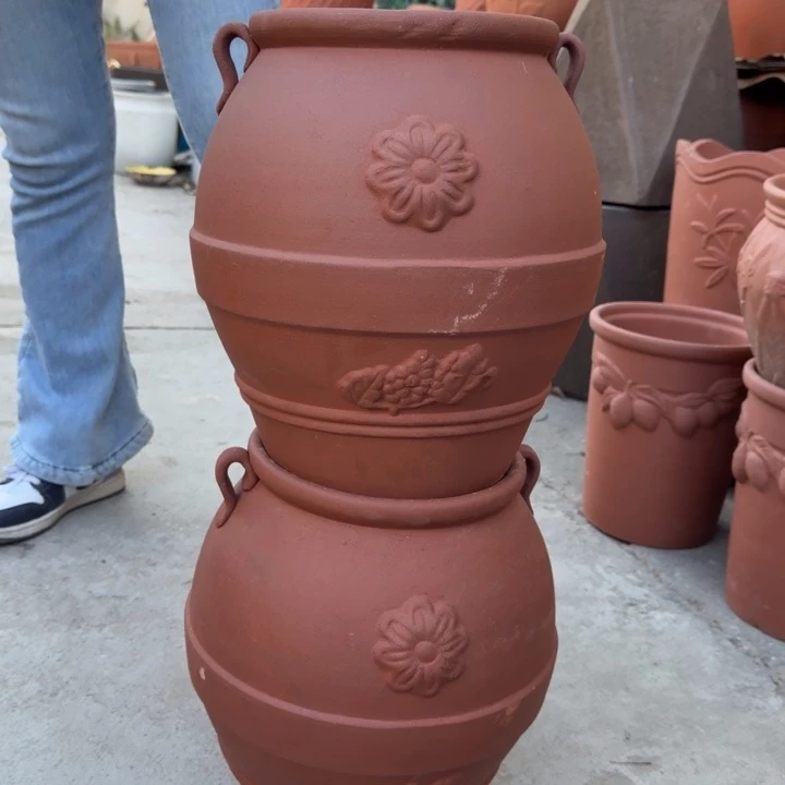 紫砂花盆口21高35宜兴紫砂粗糙正常