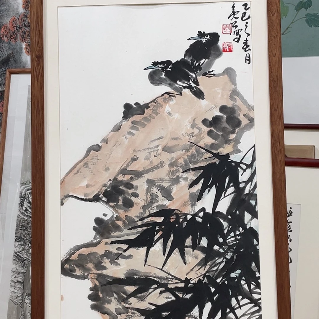 国画亮公大写意花鸟
