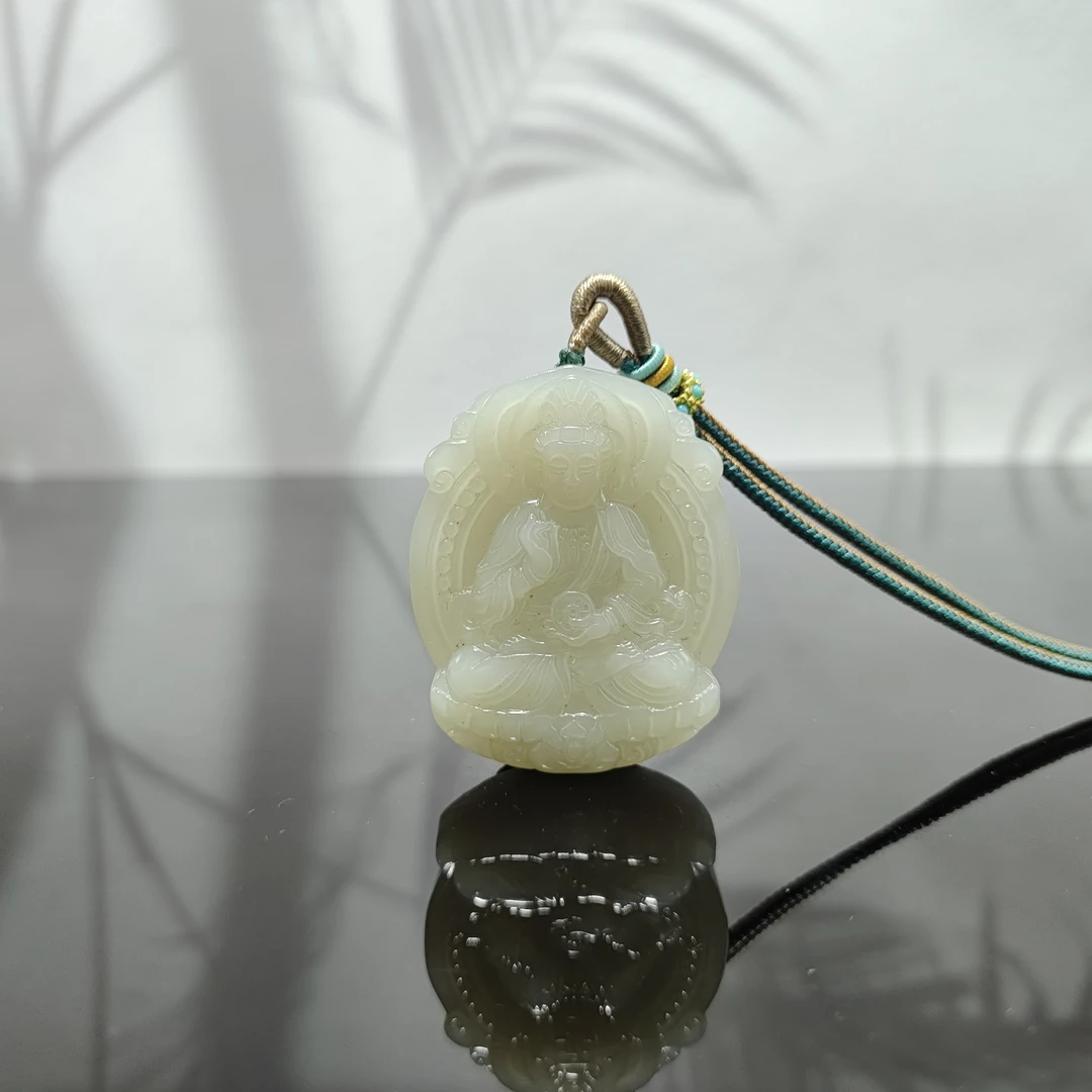 H和田玉观音吊坠0202