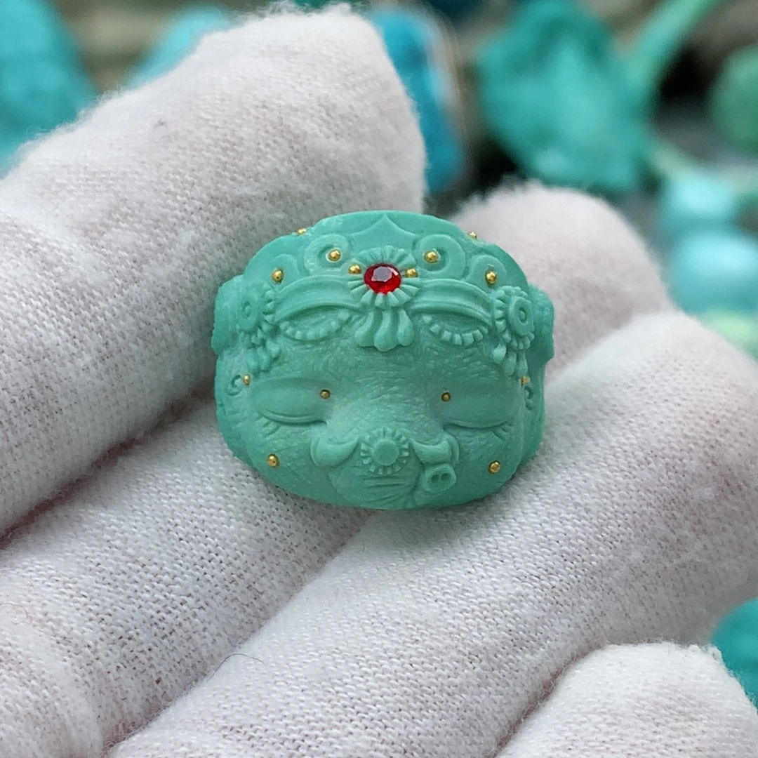 绿松石珠宝奇石未镶嵌