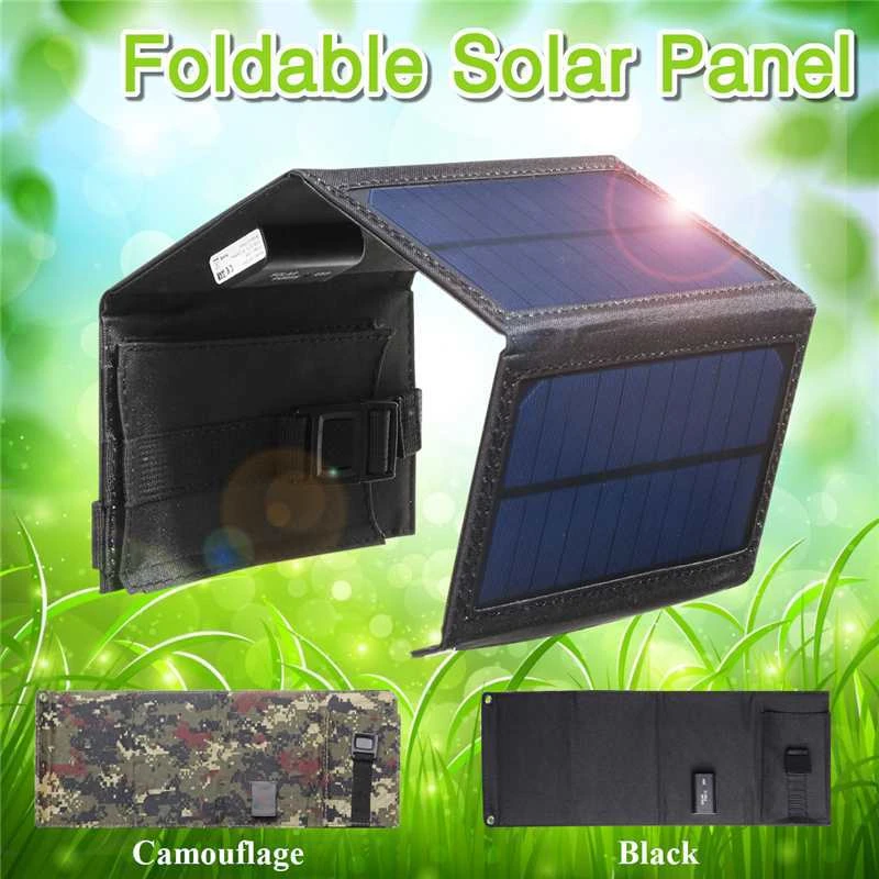 【专属】可折叠USB太阳能电池板便携式户外手机充电器大功率防水