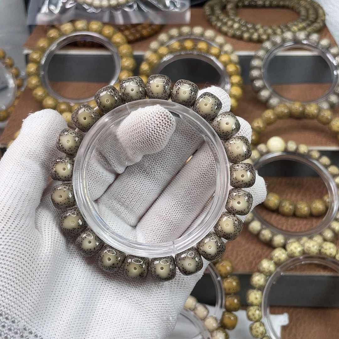 手串星月菩提11x10石玉料大眼高货