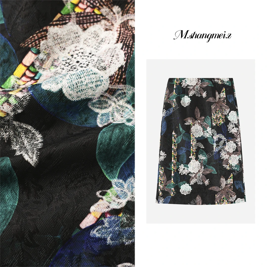M.SHANGMEI.Z/沐熙【梵高艺术】美大哥慵懒气质印花半身裙X072802