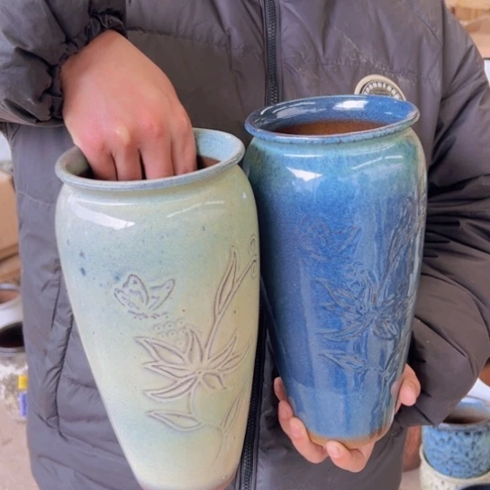 紫砂花盆高29口13—————