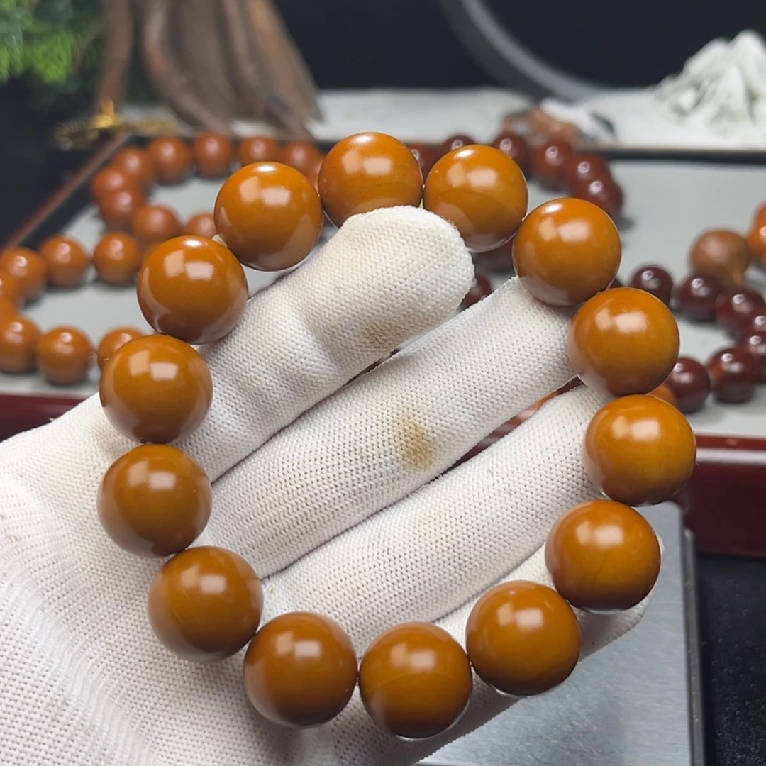 橄榄核手串战*1.66+树王精品铁核 小孔