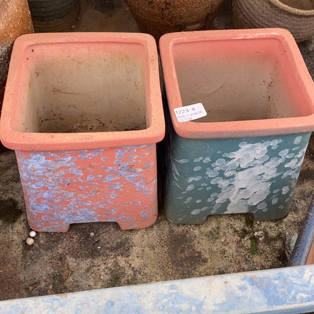 晚***%4号多肉盆两个组合