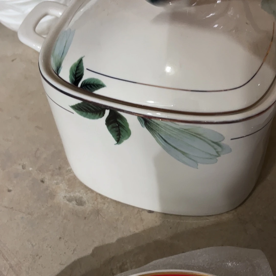 瓷片方汤锅一个微瑕