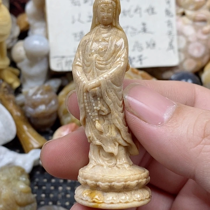 颈饰未镶嵌硅化珊瑚（珊瑚玉）