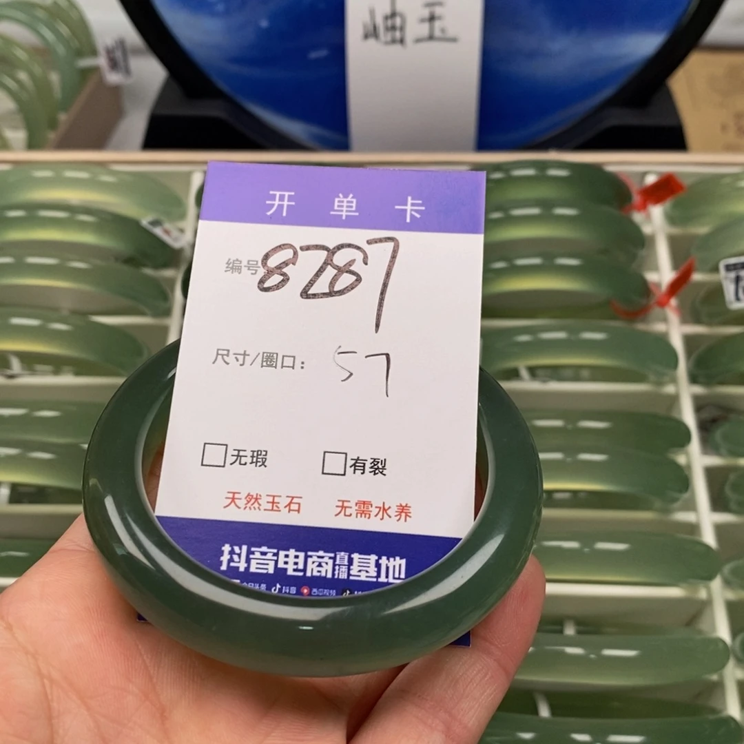 蛇纹石玉手镯未镶嵌人****毒