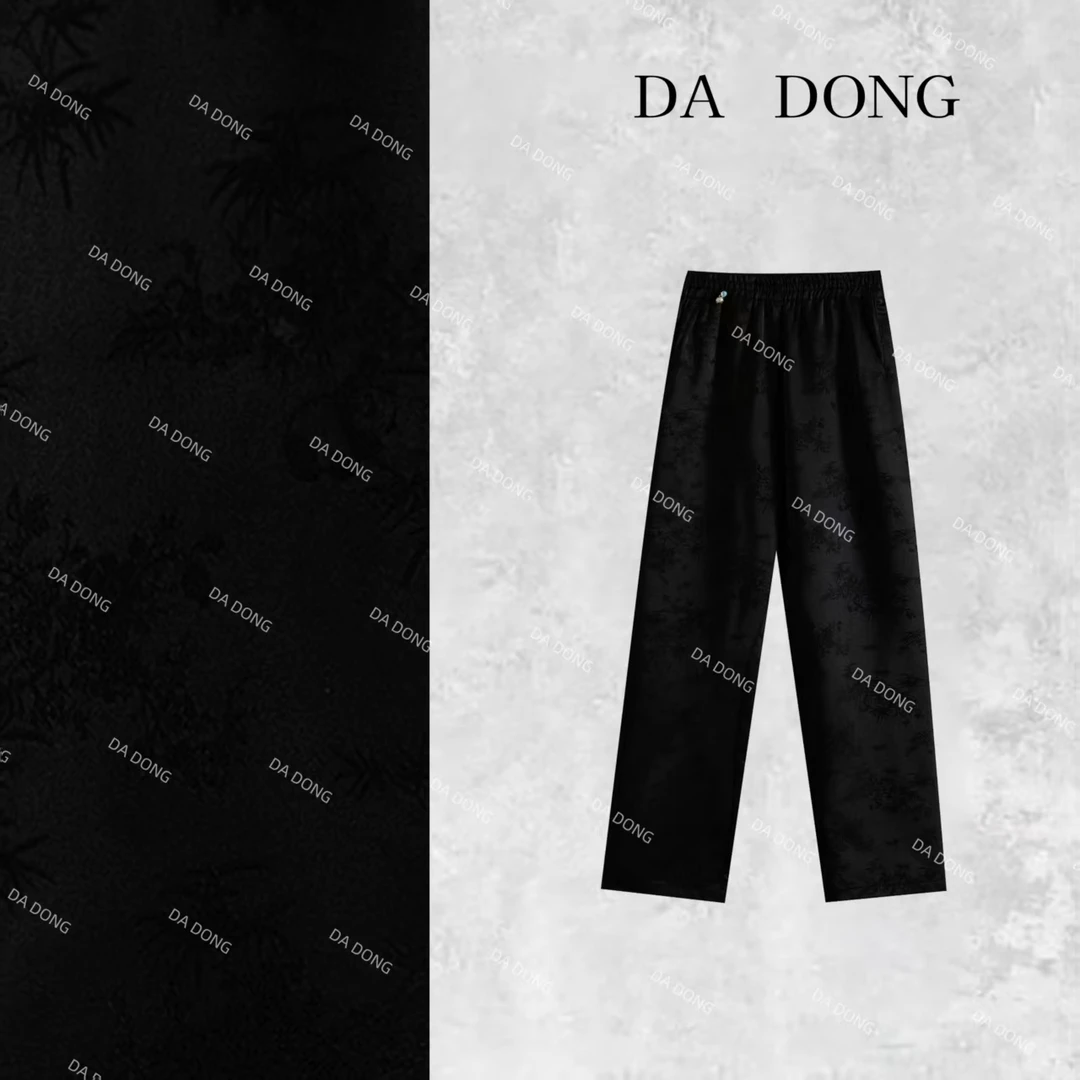 小熊猫--新中式国风时尚休闲春夏宽松直筒休闲显瘦小众百搭阔腿裤