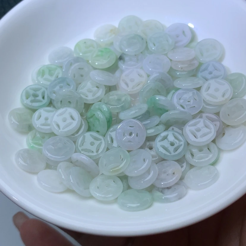 【闪购商品】未镶嵌手链翡翠卡10金钱扣50颗