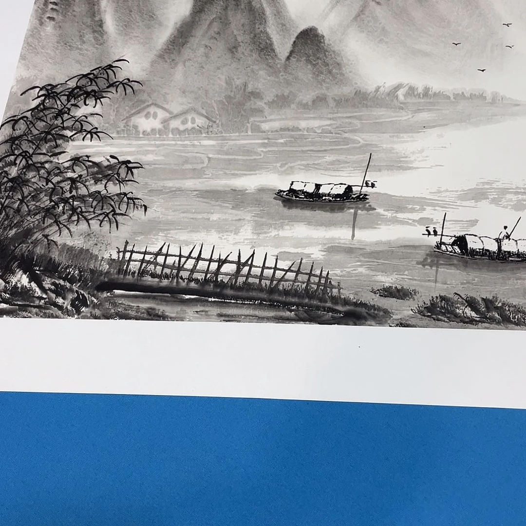 国画今天上午国画作品展示