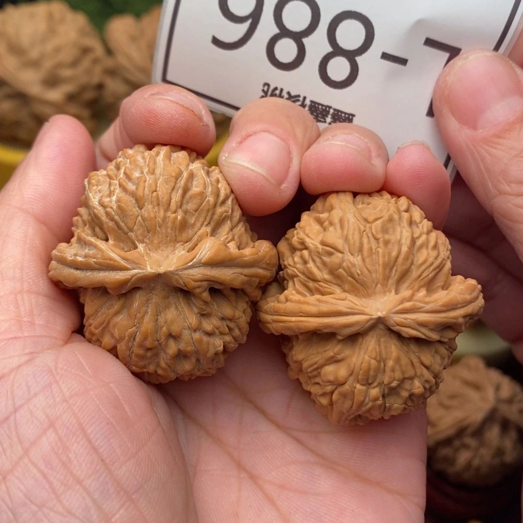 文玩核桃把件球白36…..