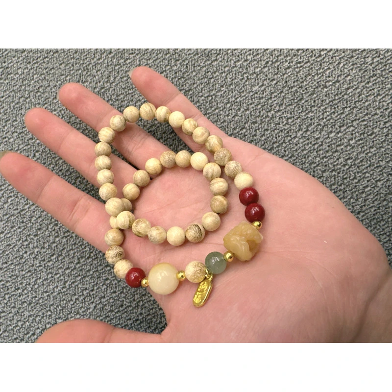 奶香木手串(无礼盒）XD273-flk