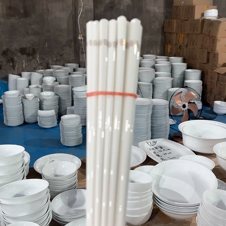 白瓷陶瓷筷子十双，包邮