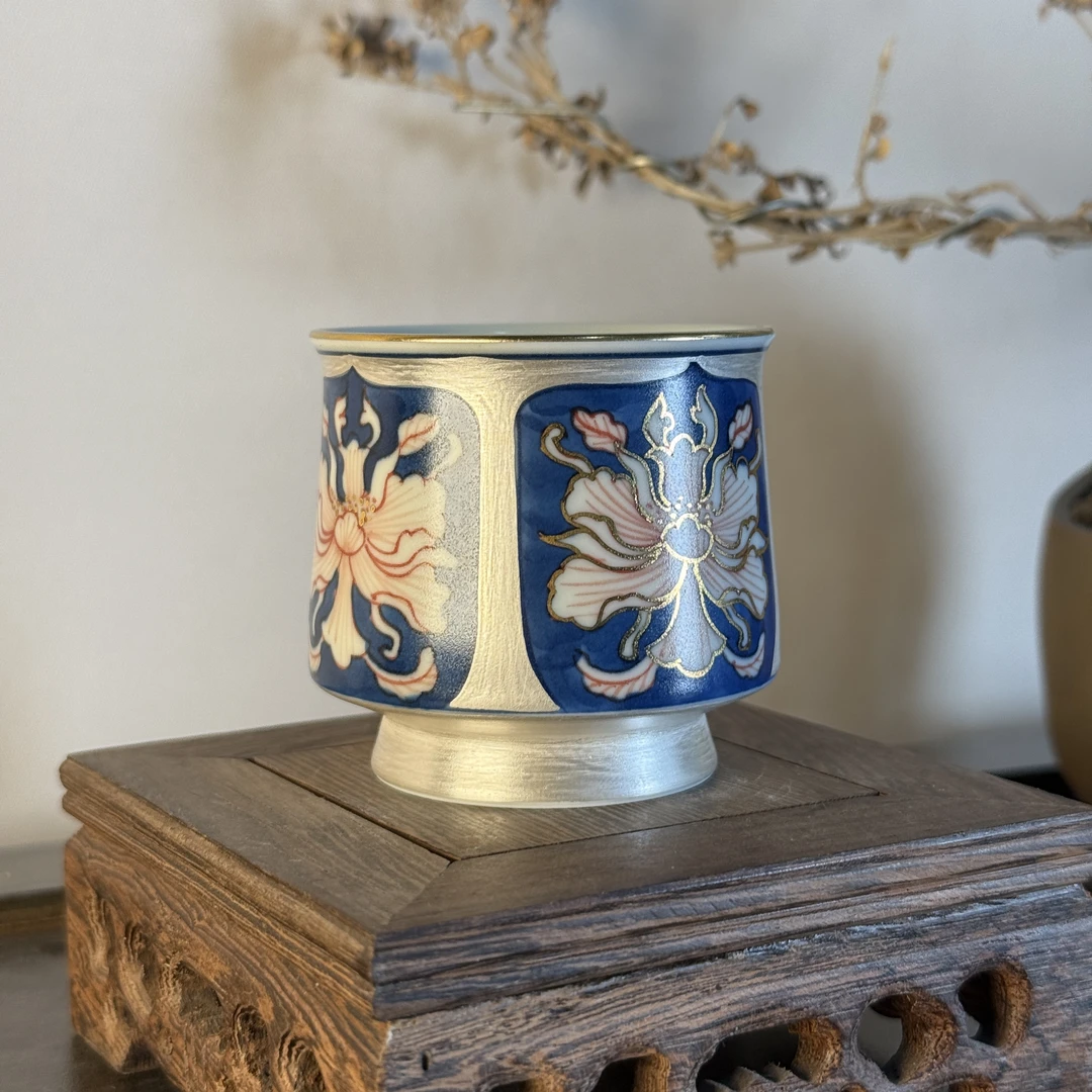 雨溪 素蓝银华主人杯 0050