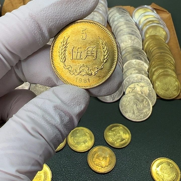 其他普通金属1981年5角一枚扣盒
