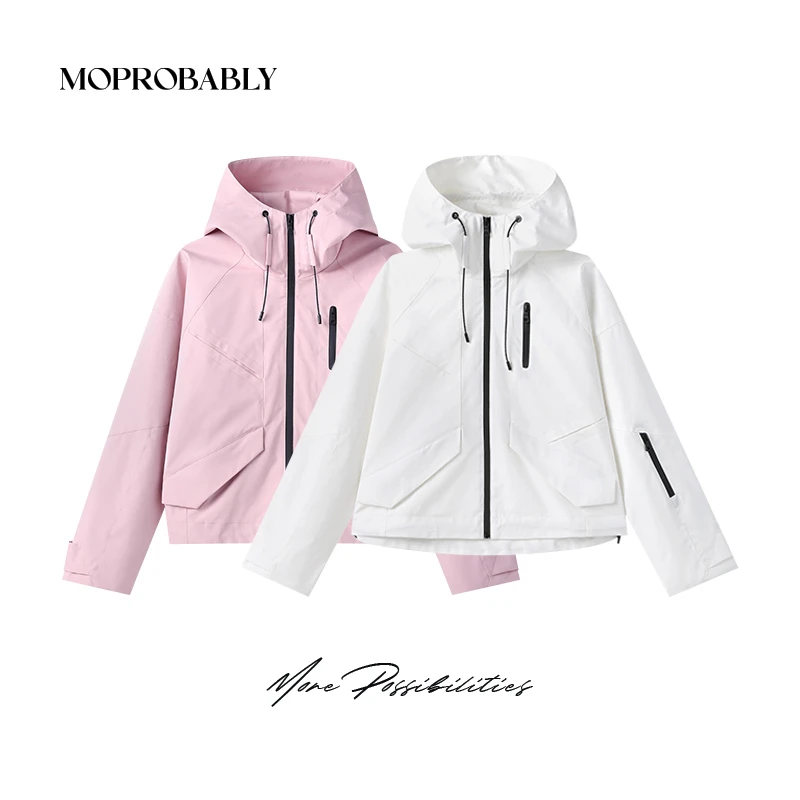 Moprobably李予诺「冲锋号角」机能风百搭冲锋衣连帽外套L5157007