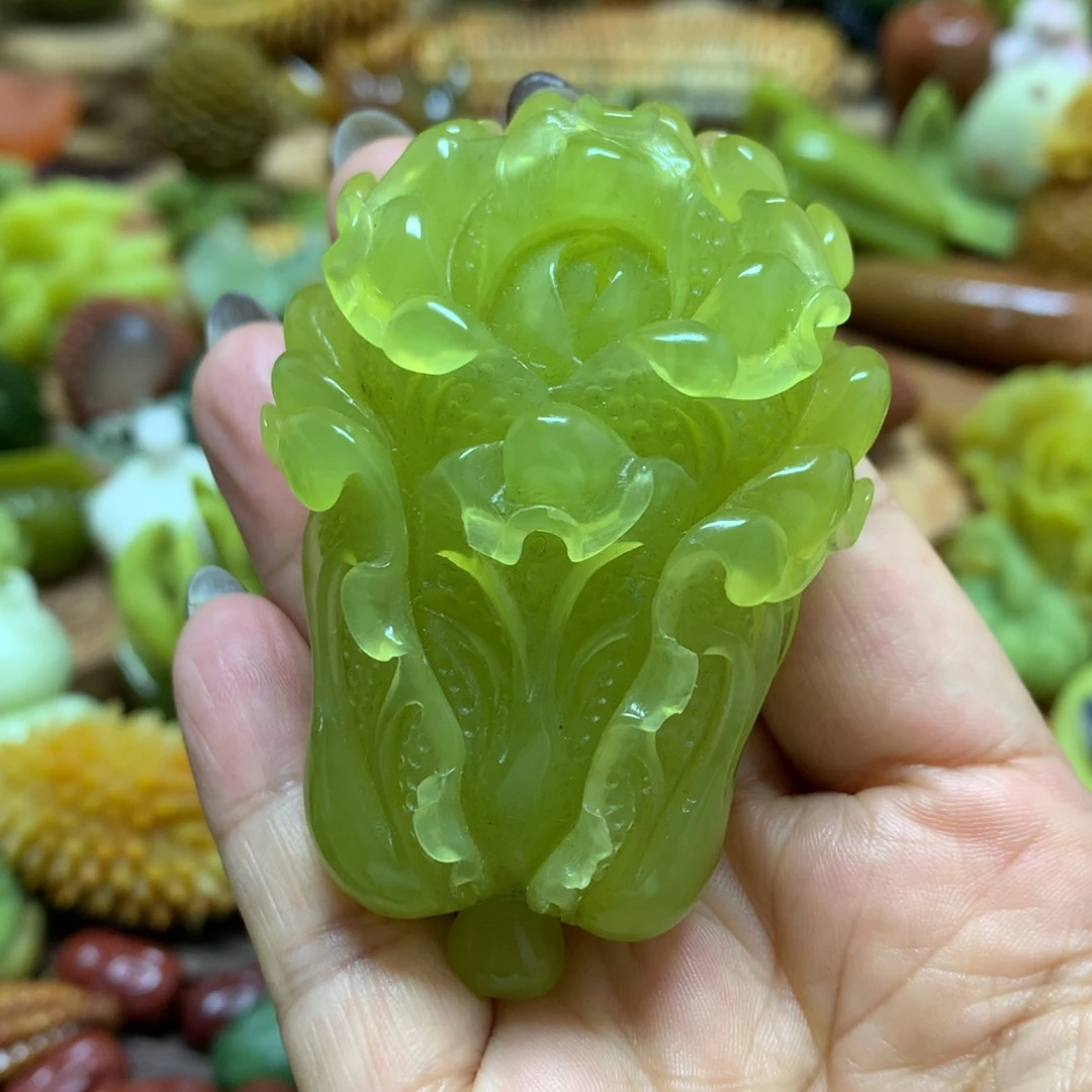 未镶嵌蛇纹石玉手把