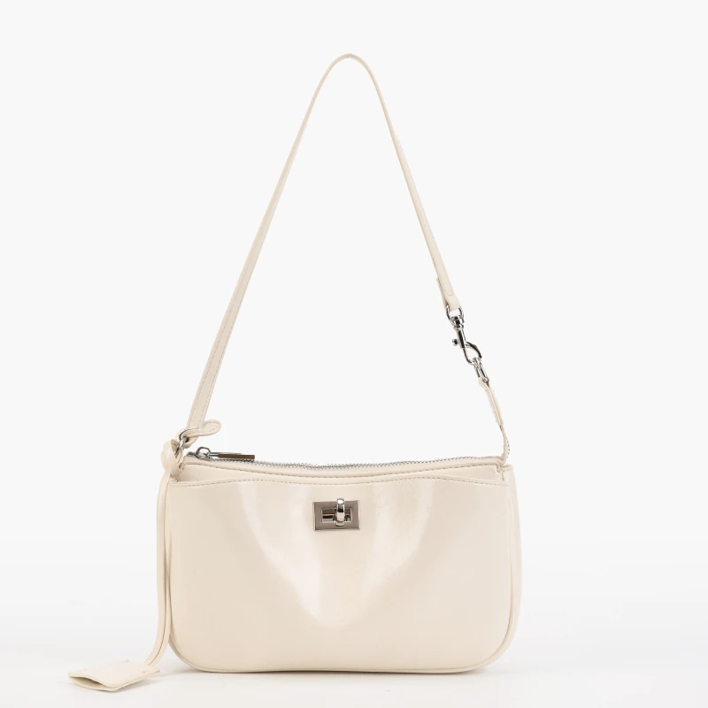 【Elin定制2025年秋冬新款女包时尚设计单肩包SKL-7318-象牙白