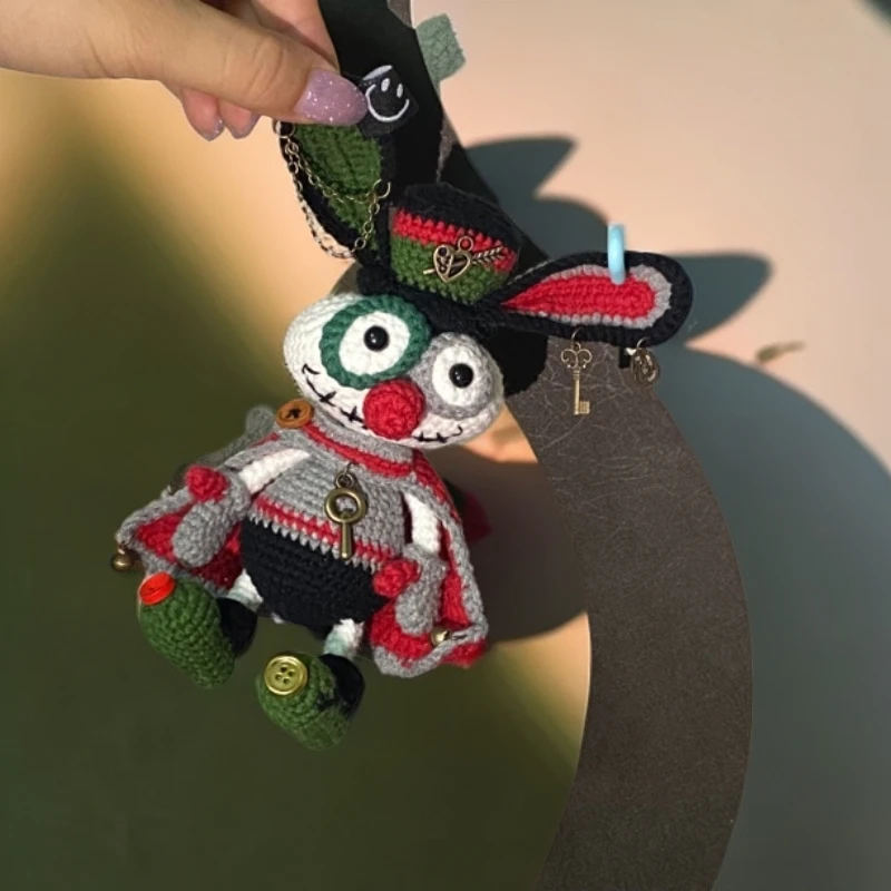 网红成品废突突毛线手工钩织玩偶包包挂件钥匙扣摆件车挂