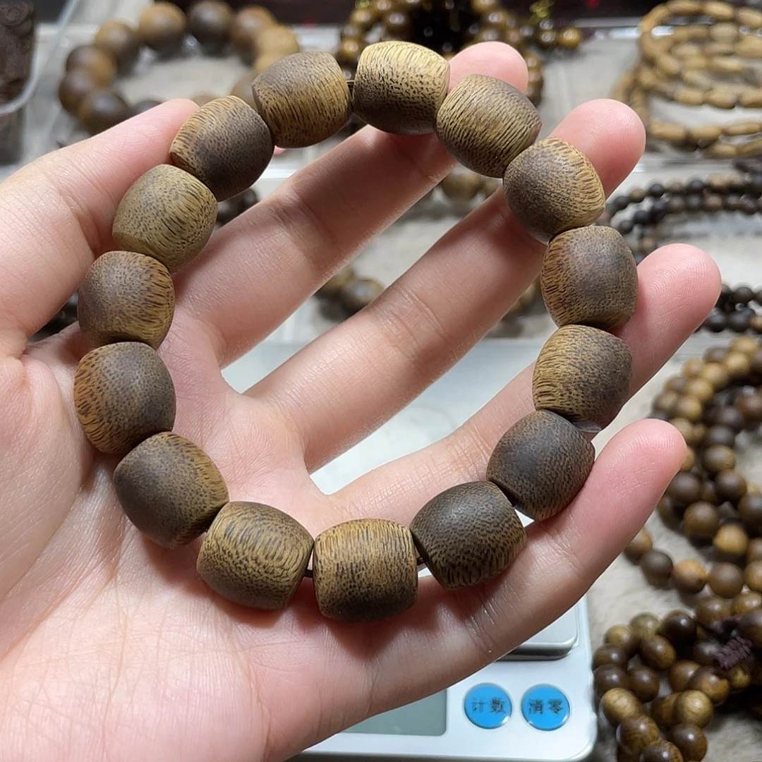 随***度沉香手串越南芽庄白棋楠