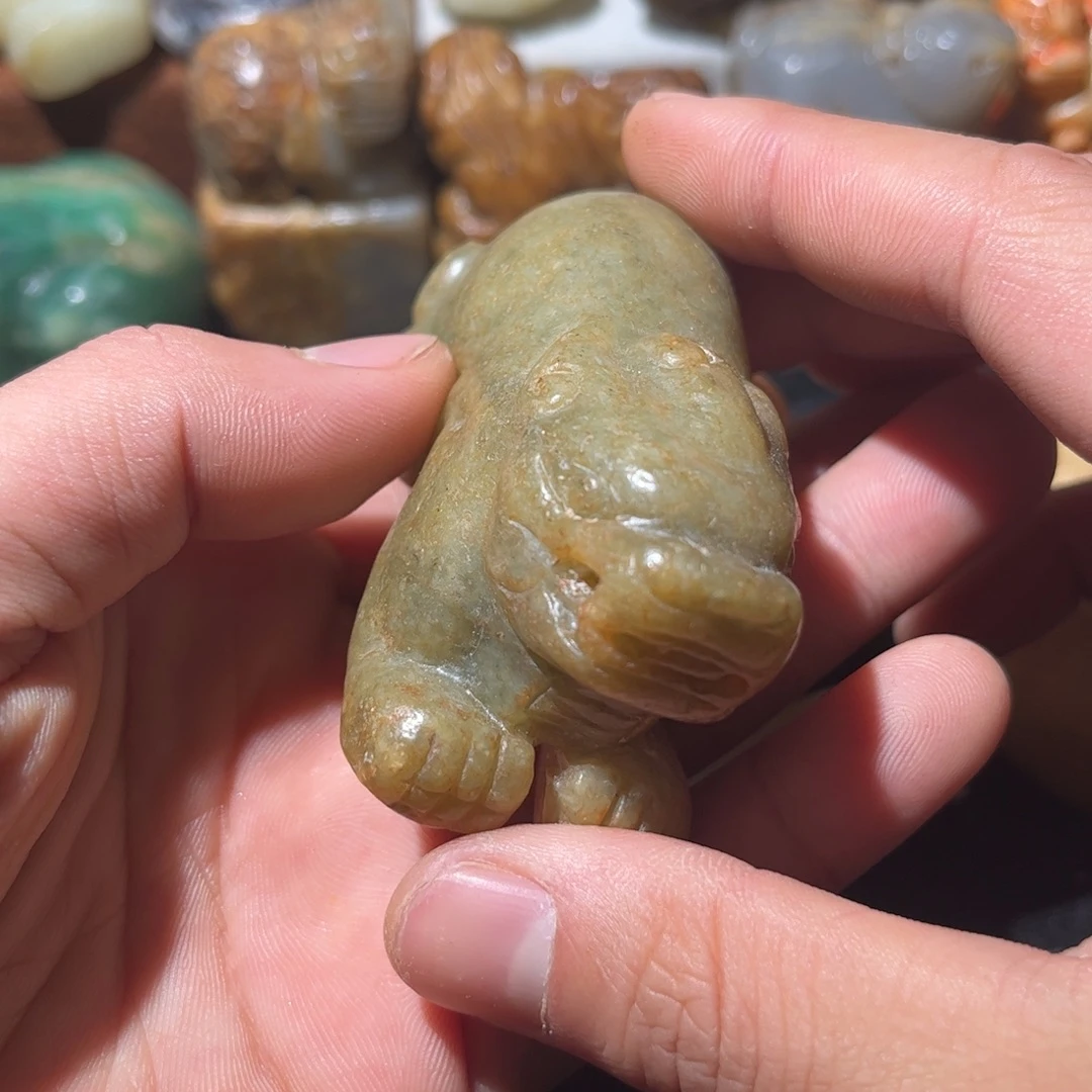 和田玉未镶嵌挂件