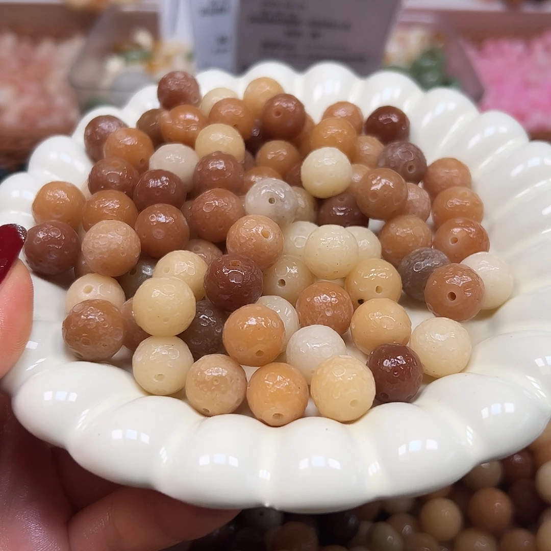 手串菩提根/象牙果卡13干枯玫瑰星球50颗