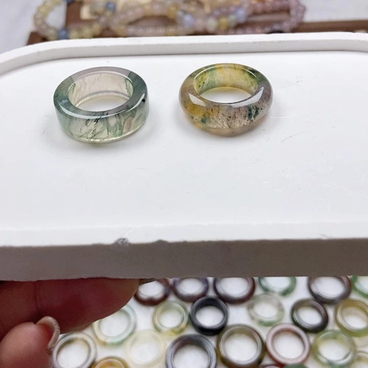 玛瑙/玉髓戒指未镶嵌许*韵