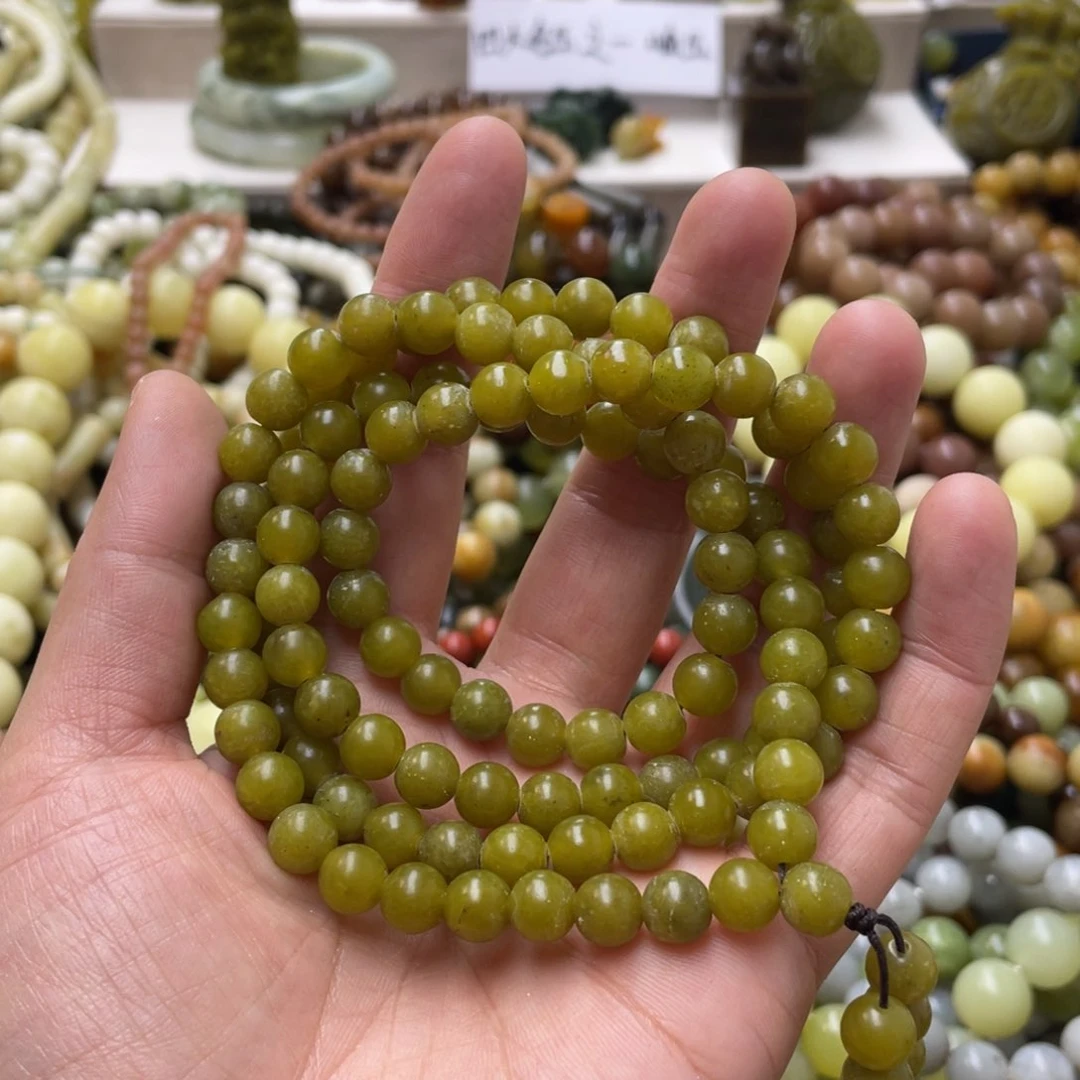 蛇纹石玉手链未镶嵌