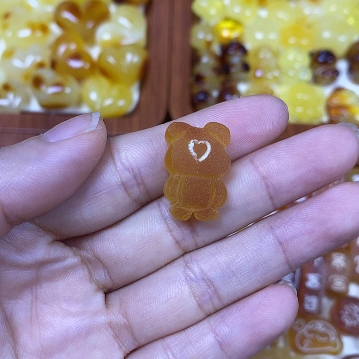 吊坠橄榄核原皮小熊45