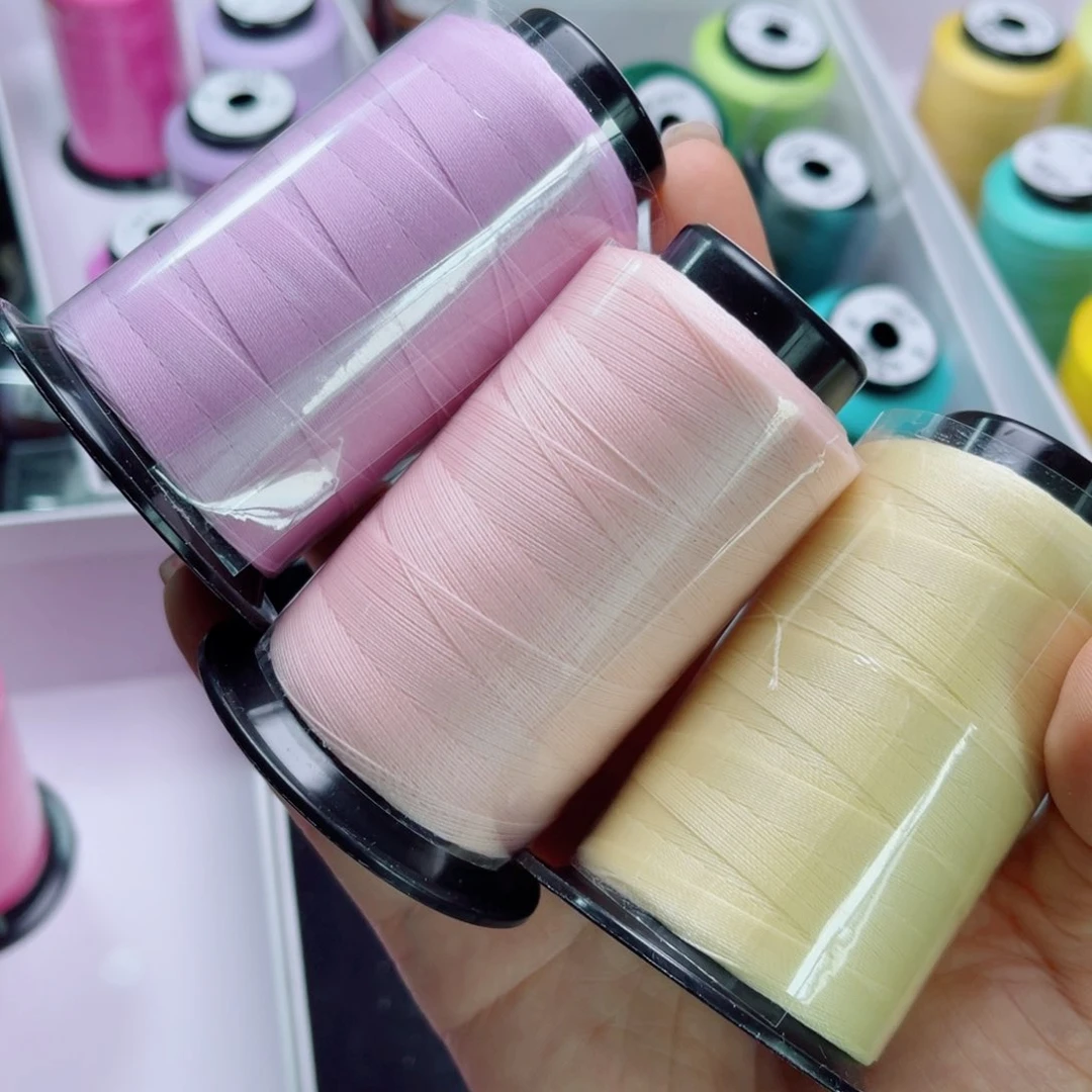 腈纶3股圆蜡45克奶黄 风信紫 樱花