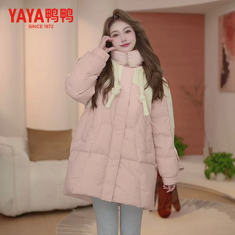 YAYA/鸭鸭25年短款羽绒服防风时尚舒适秋冬潮流女保暖YE3B601451D