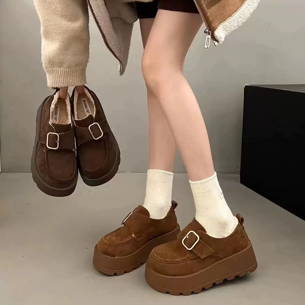 秋冬新款韩版通勤瘦瘦简约粗跟裸靴短靴823-15(加绒)