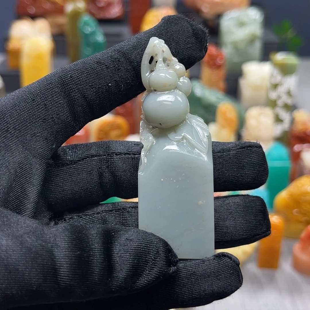 寿山石印石包邮包刻7091