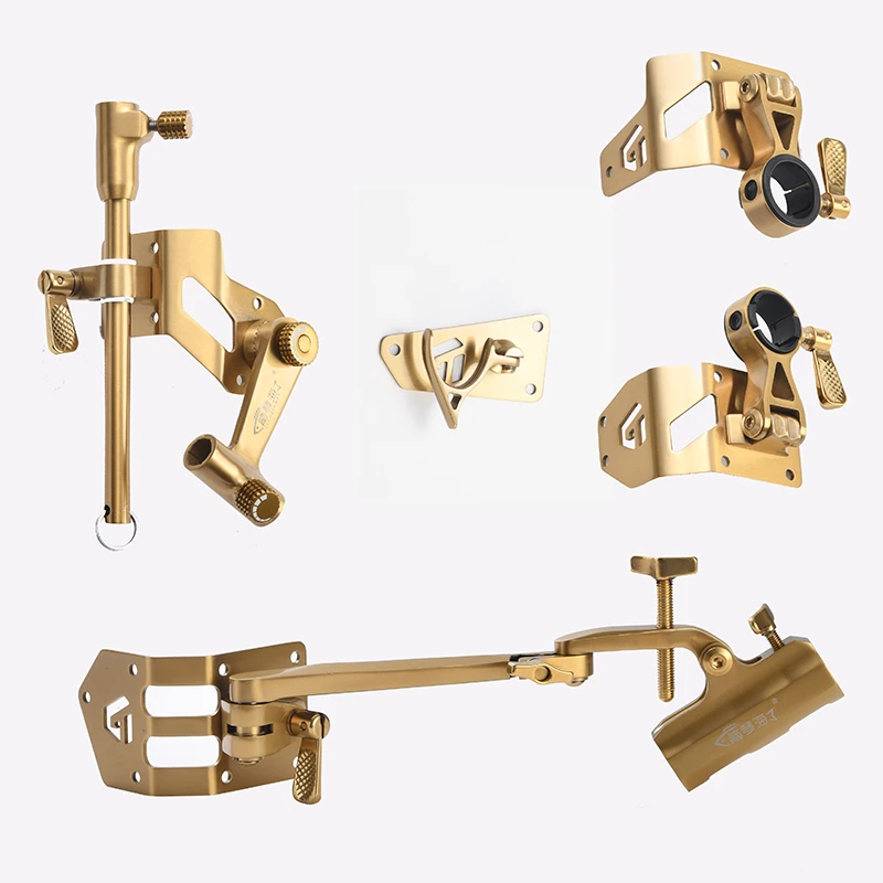 304不锈钢拉丝款金色钓箱拐角炮台斜角钓箱五件套君田联名款配件