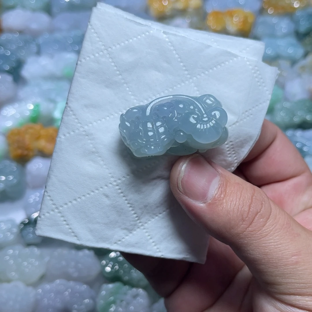 翡翠未镶嵌颈饰天然