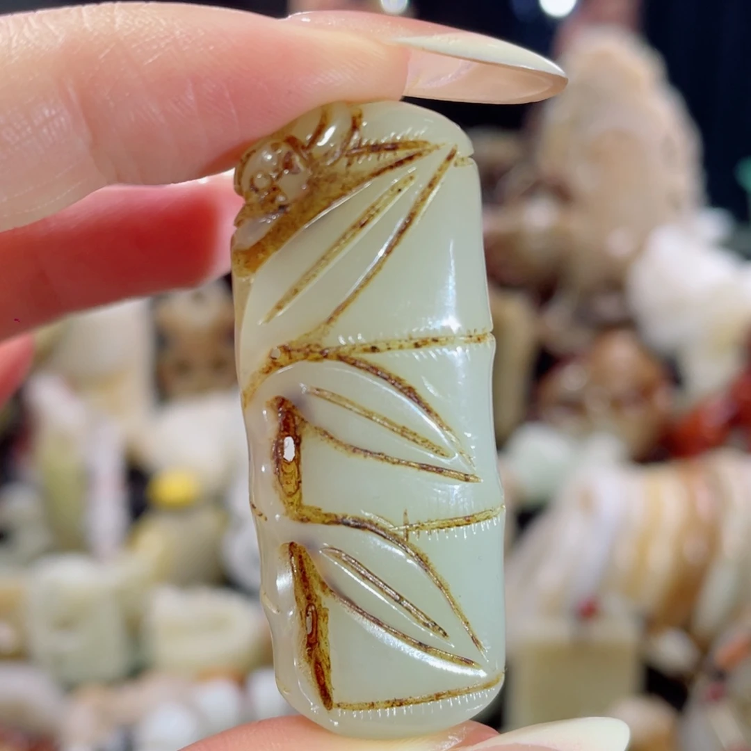 和田玉未镶嵌挂件39