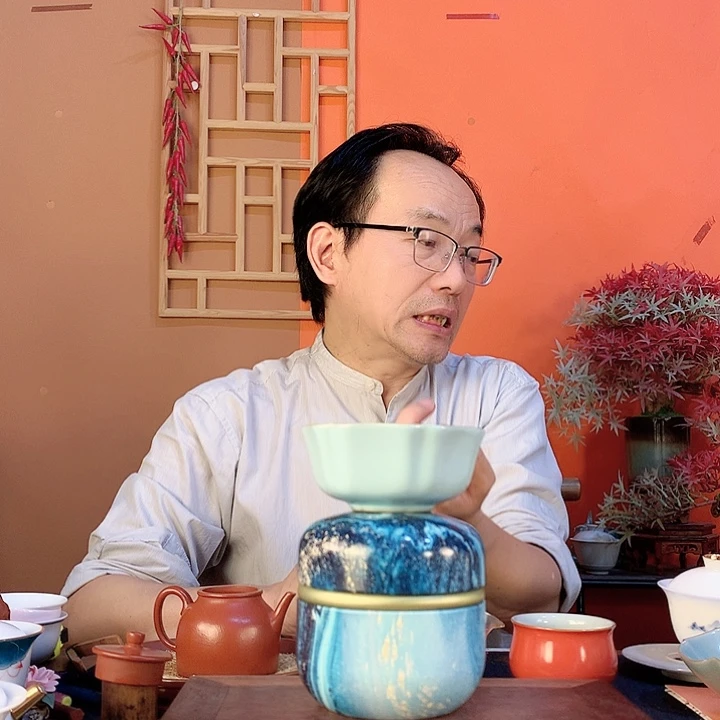 茉莉花茶50克+天青主人杯