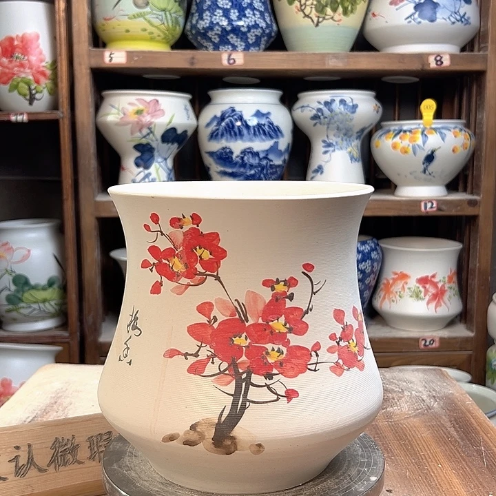 陶小蛮腰红梅花款新款陶瓷