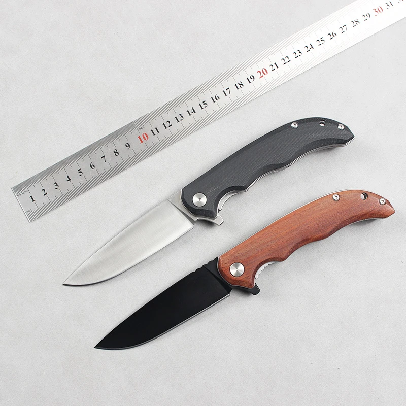 猛兽折刀D2折叠刀野营便携求生刀户外防身小刀高硬度迷你折刀