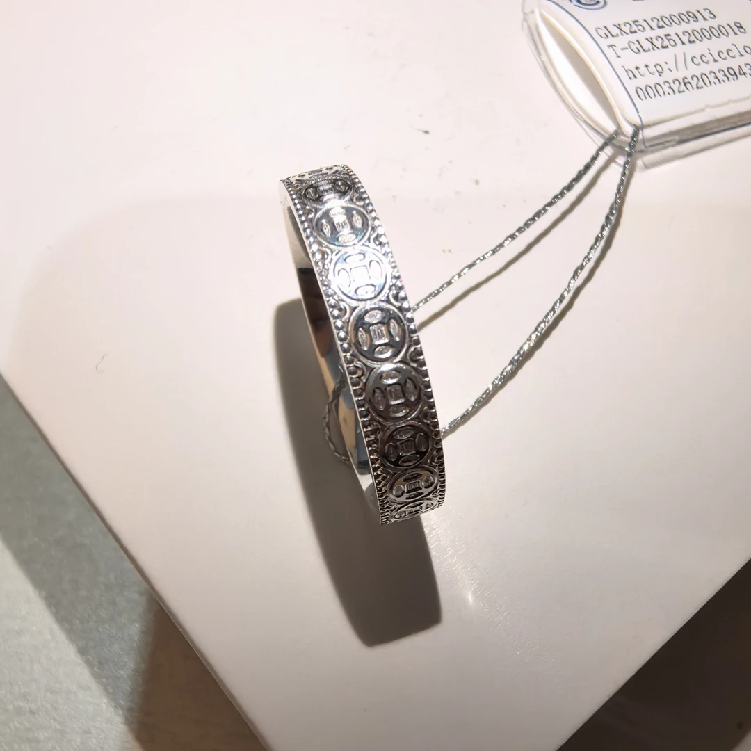 足银戒指 铜钱戒指