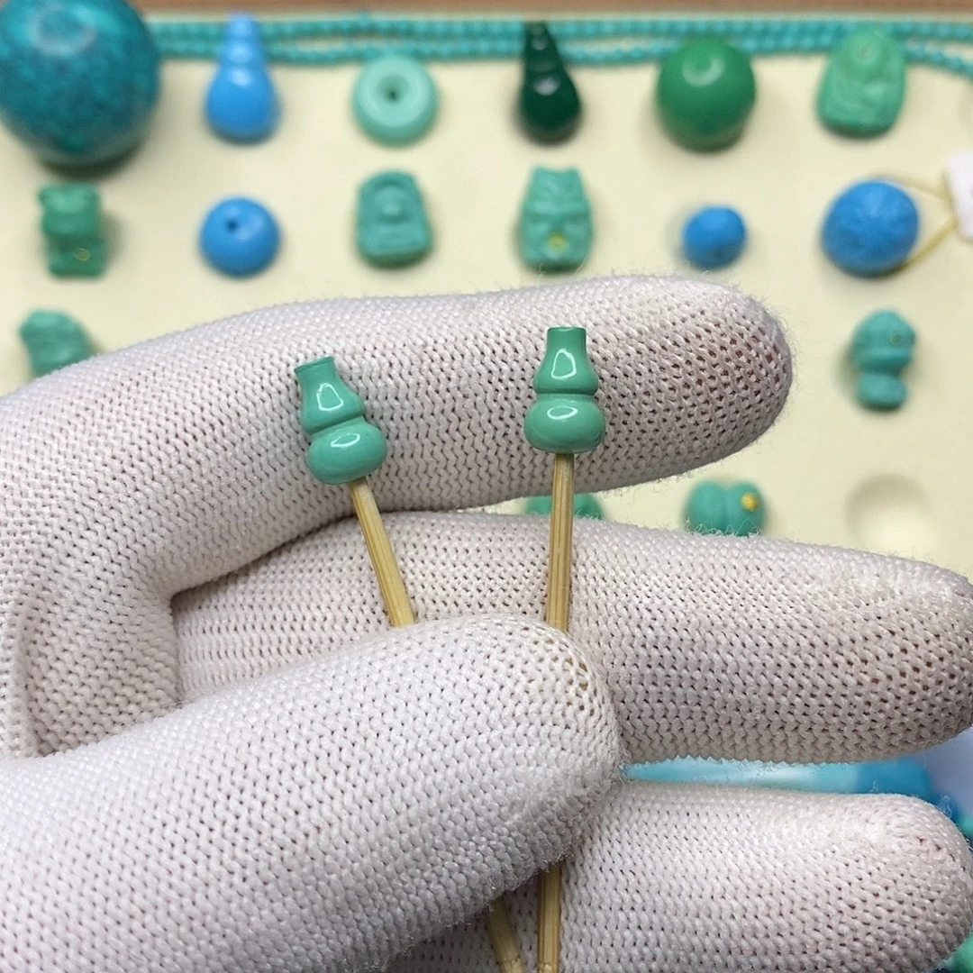 卡7.1mm葫芦绿色天地孔