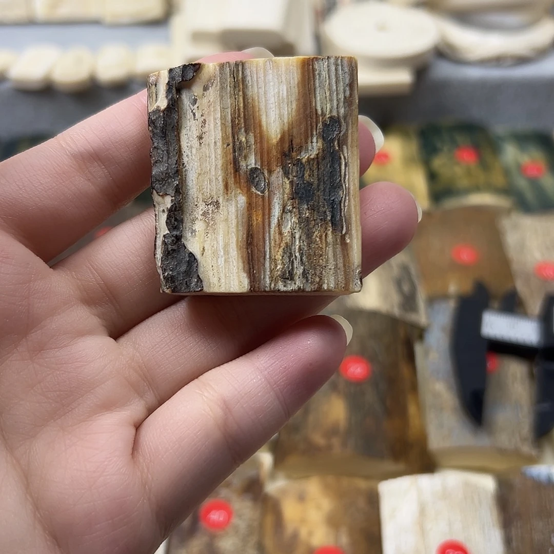 猛犸象牙手串/手链/手镯猛犸原材料边角料大块料