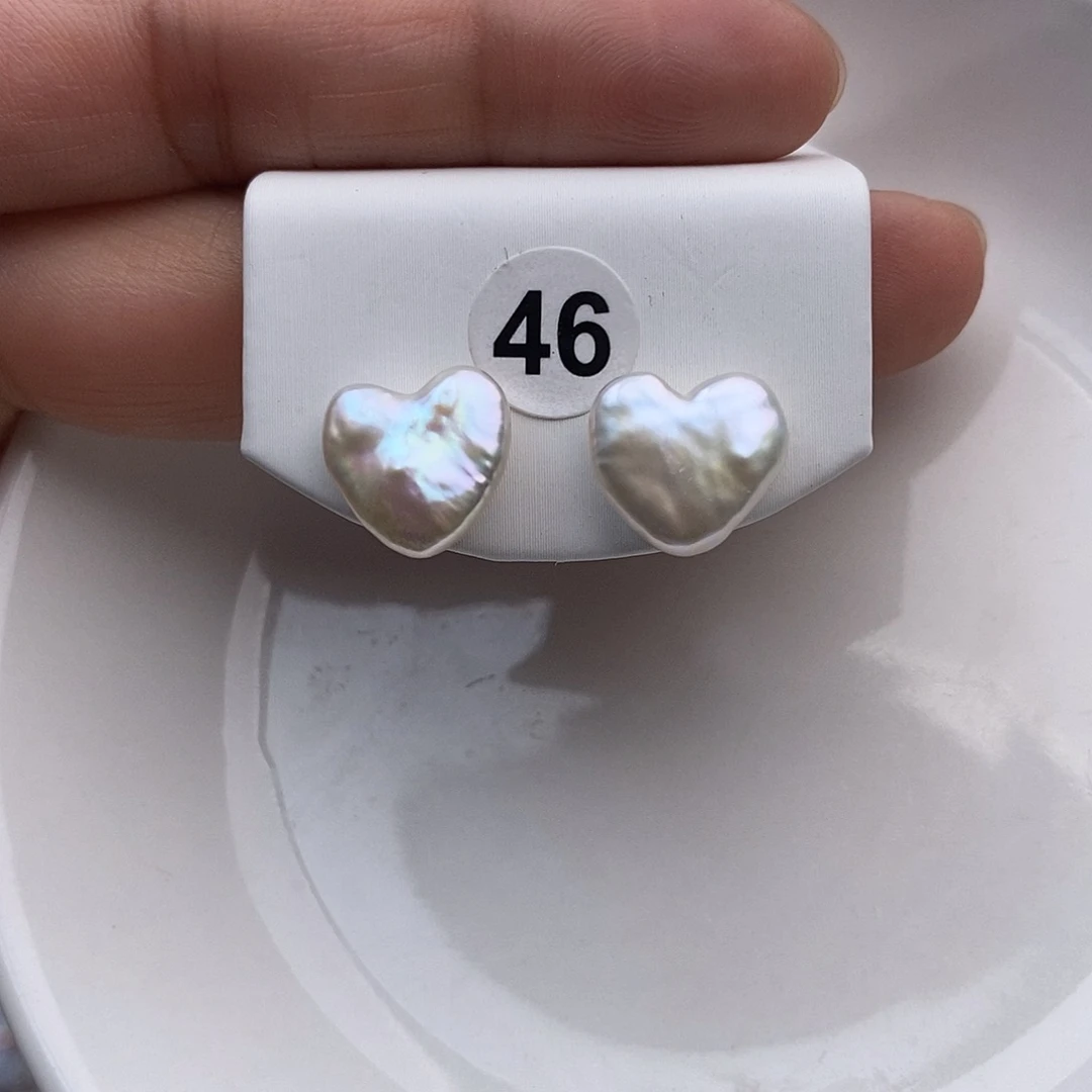 淡水珍珠耳饰银S925镶嵌