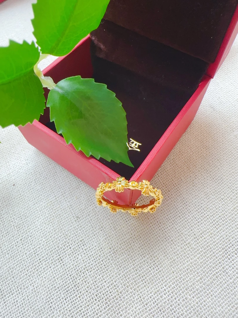 足金999克罗心戒指/5D工艺/固口JZ1