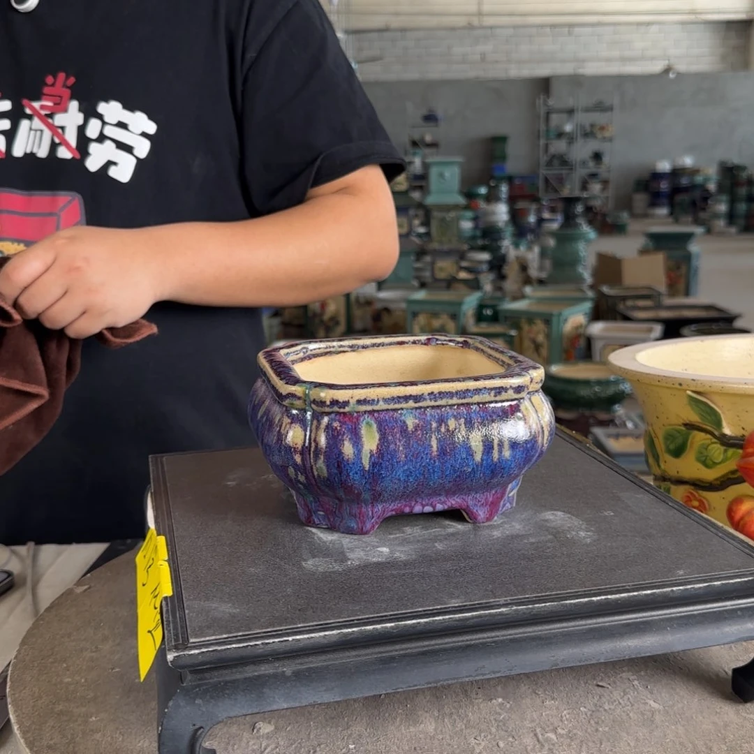 莆**通。一风堂石湾花盆 内12*6