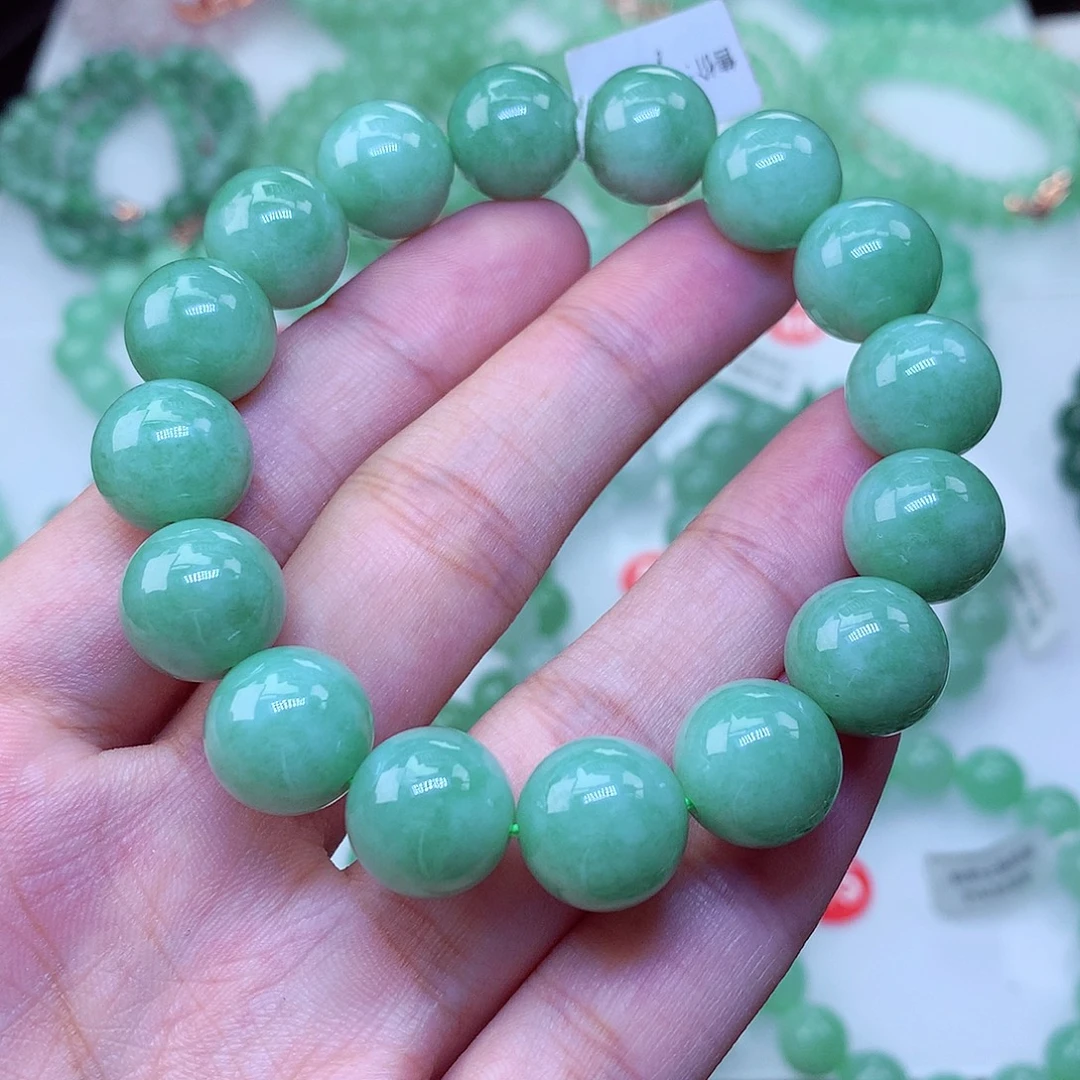 翡翠未镶嵌毛衣链卡13