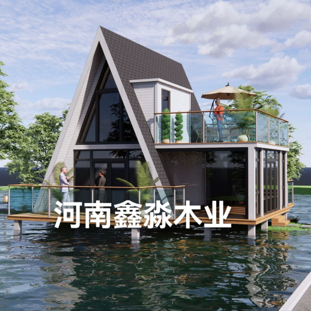 户外民宿木屋网红三角木屋防腐实木民宿木屋适合景区木屋定制厂家