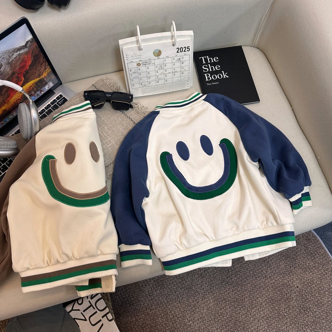 2901休闲时尚百搭洋气流行春款男女童棒球服外套